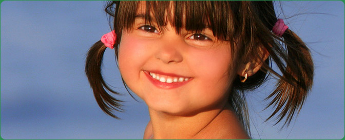 Young girl smiling